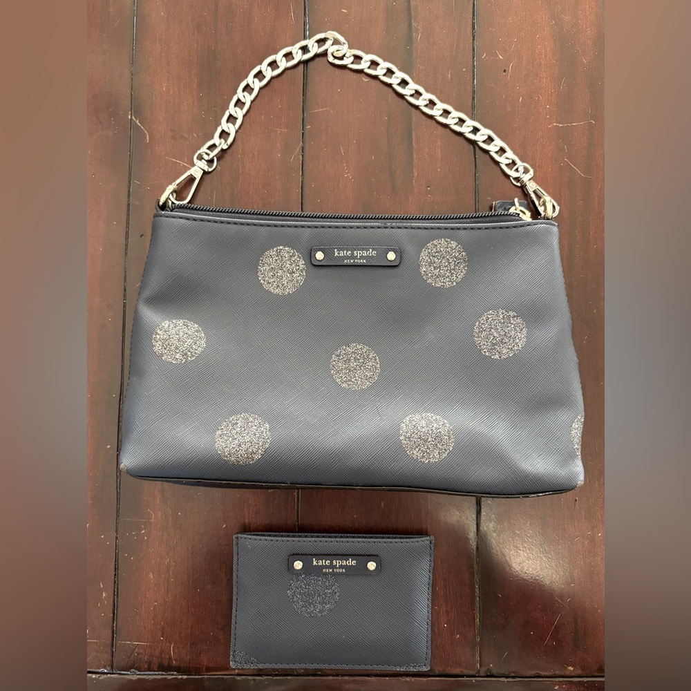 Kate Spade sparkle bag purse with cardholder